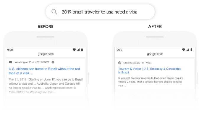 Google Bert Exemple en action
